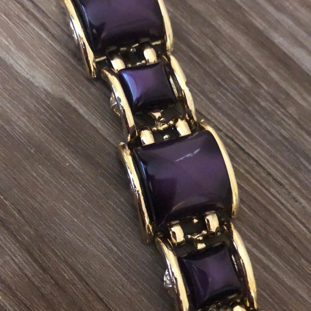 Chunky Purple Clasp Bracelet - Picture 3 of 5